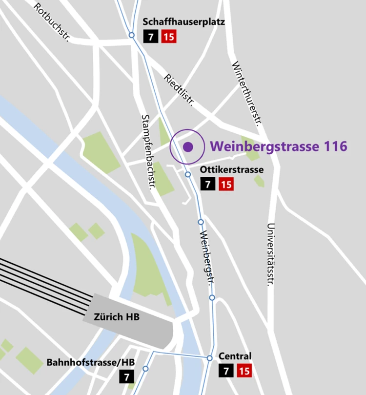 Karte Standort Zürich